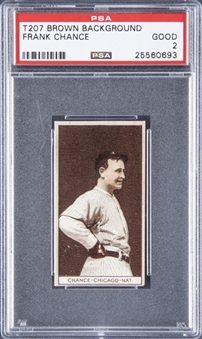 1912 T207 Brown Background Frank Chance - PSA GD 2